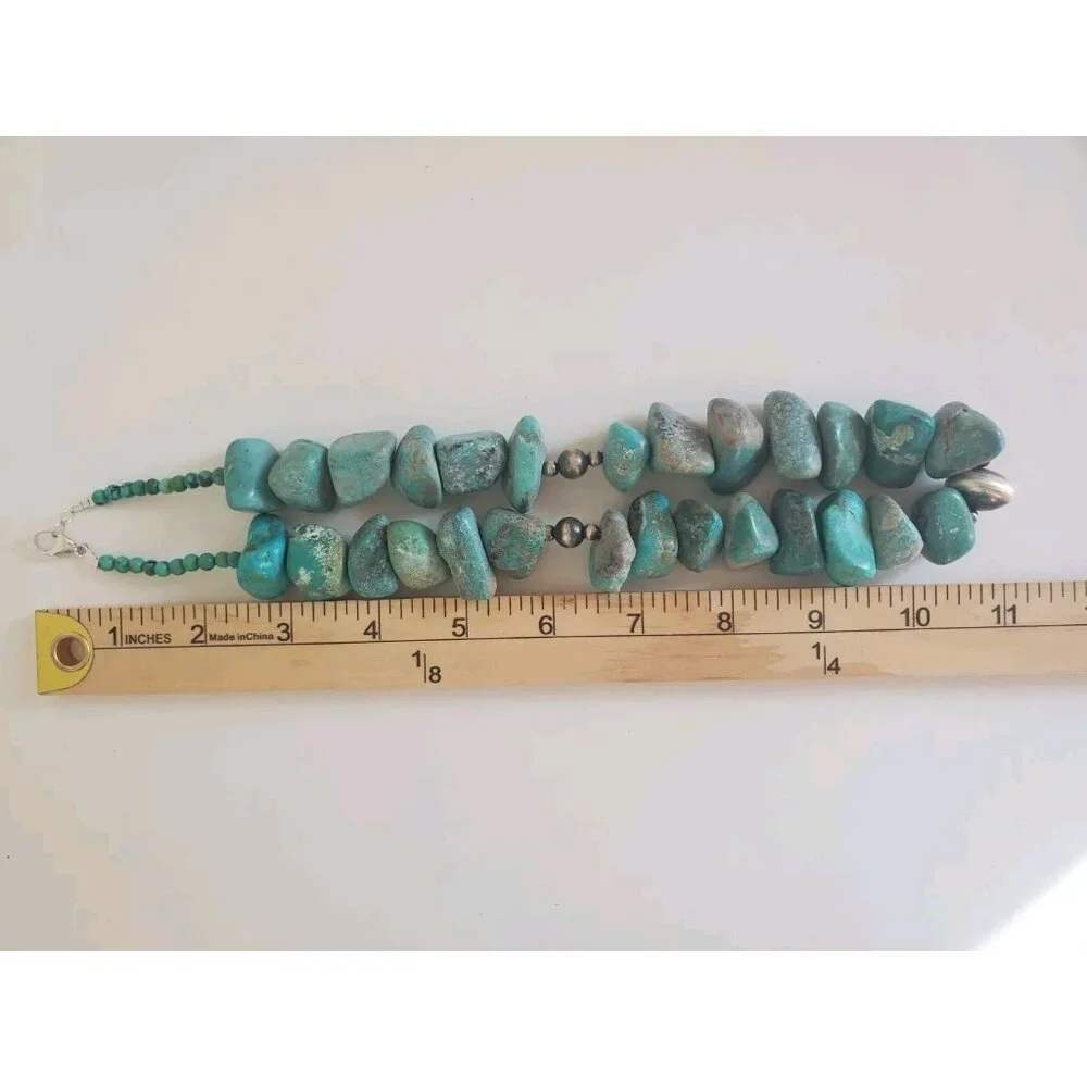Huge Turquoise and Navajo Pearls Necklace 22